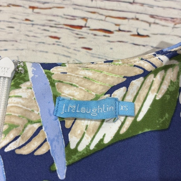 J.McLaughlin Sophia Bermuda Palm Print Dress - Picture 2 of 8